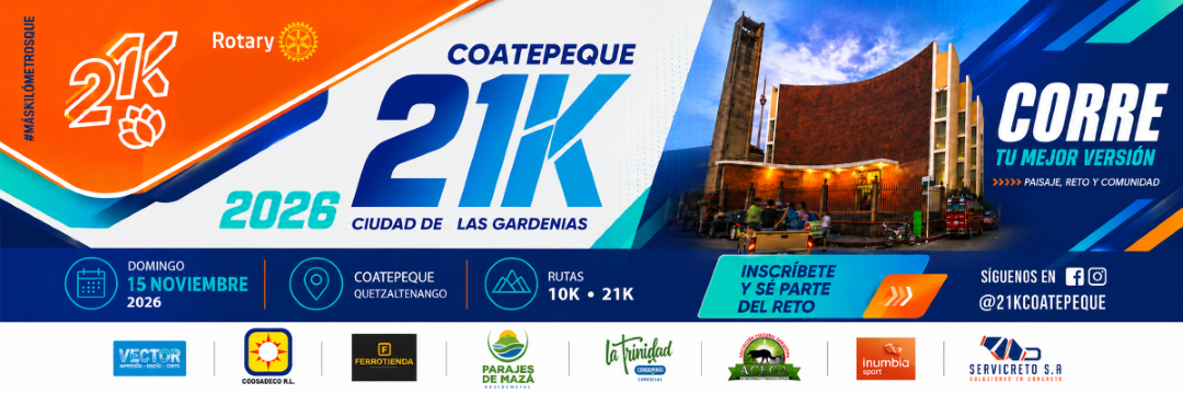 21k Coatepeque, ciudad de las gardenias.